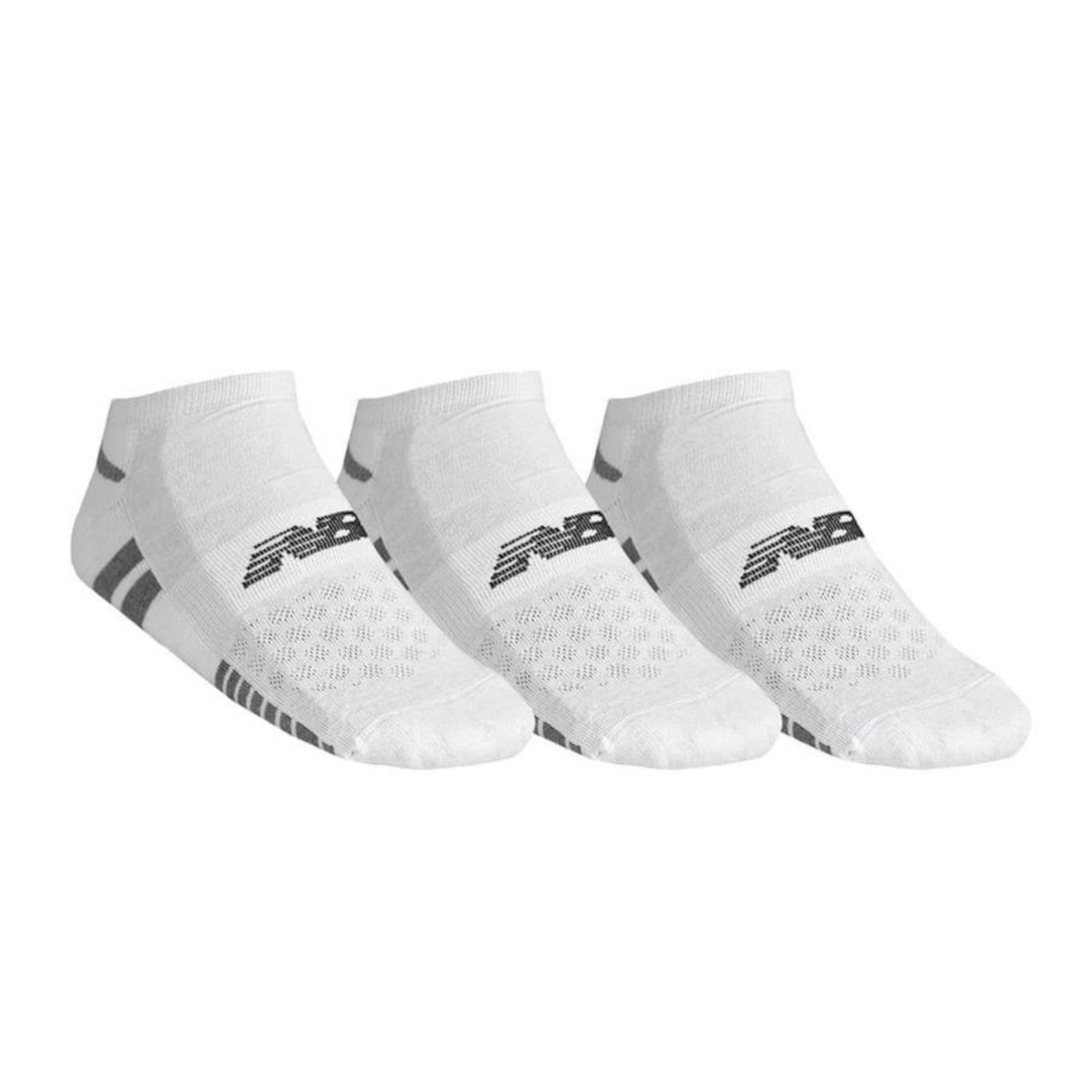 Kit Meias Cano Curto New Balance Basic - 3 Pares - Adulto - Foto 1