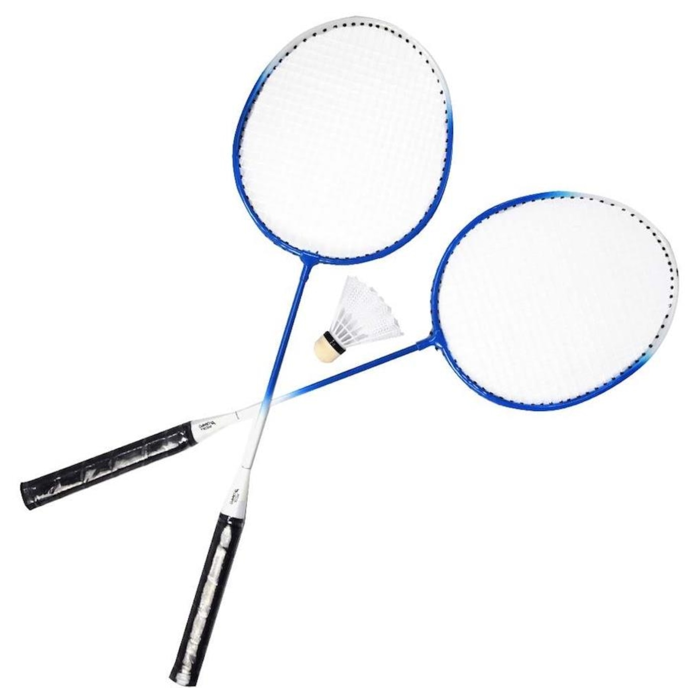 Kit De Badminton Com 02 Raquetes De Aço E 03 Volantes Pista - Foto 1