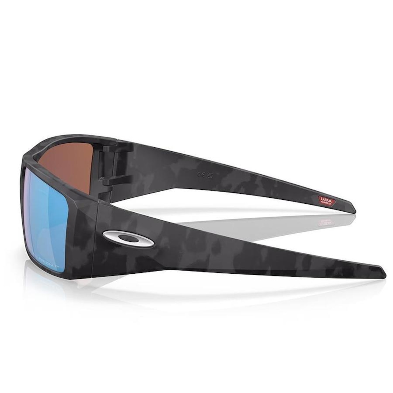 Óculos de Sol Unissex Oakley Heliostat Matte Black Camo 0561 - Foto 1