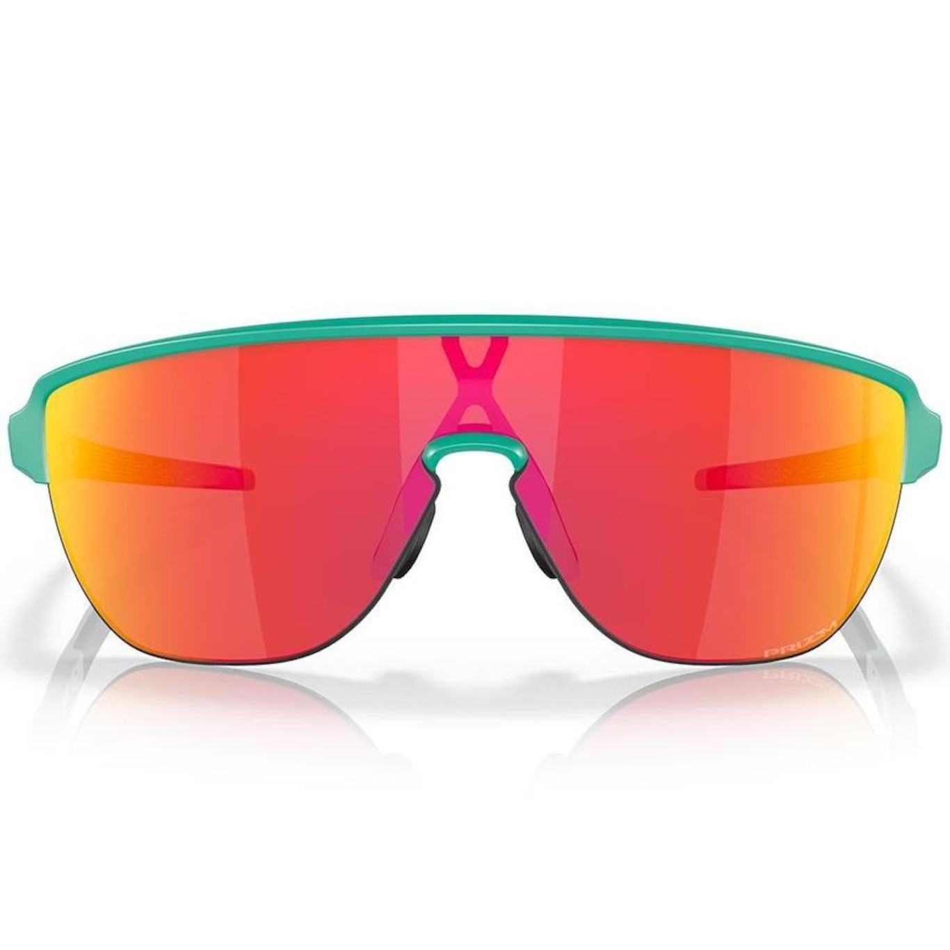 Óculos de Sol Unissex Oakley Corridor Matte Celeste Prizm Ruby - Foto 1