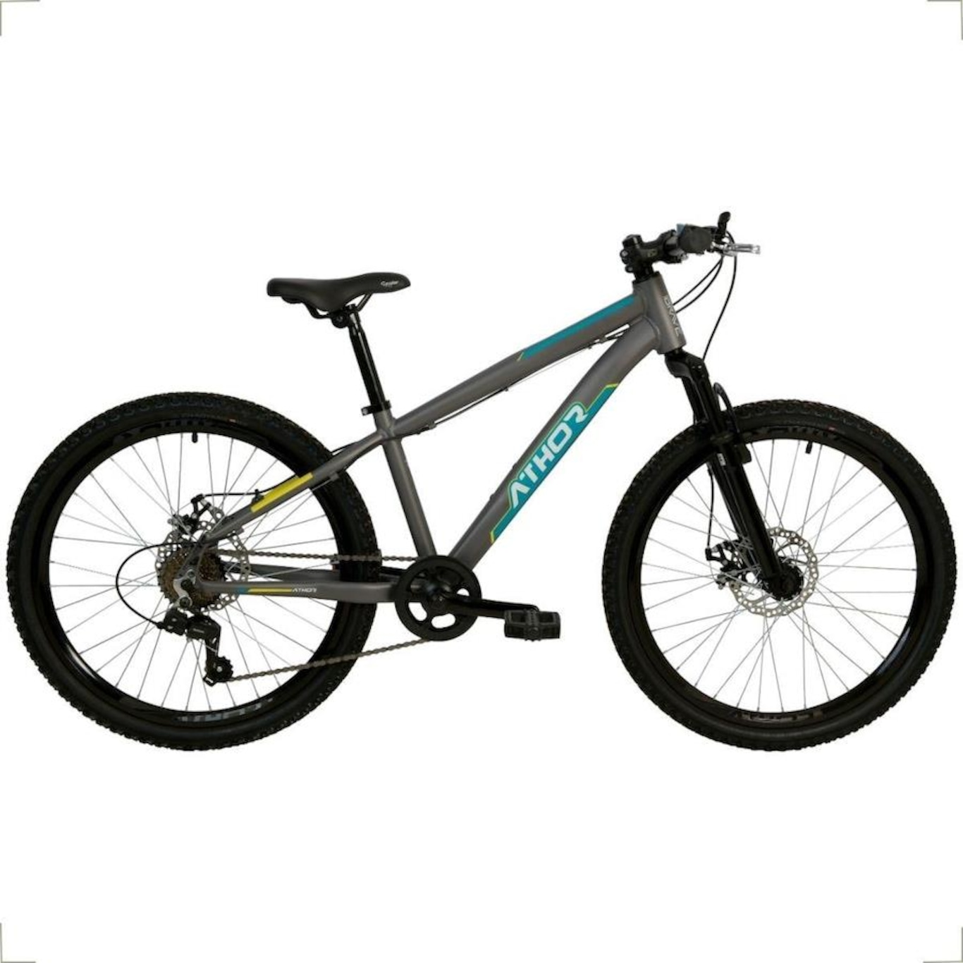 Bicicleta Infantil Aro 24 Mtb Athor Brave Shimano Alumínio - Foto 1