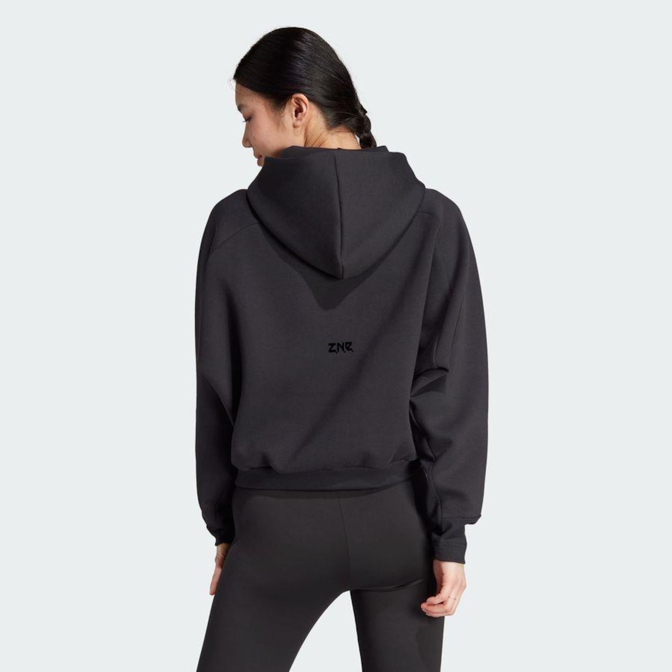 Jaqueta de Moletom com Capuz adidas Z.N.E. Full-Zip - Feminina - Foto 4