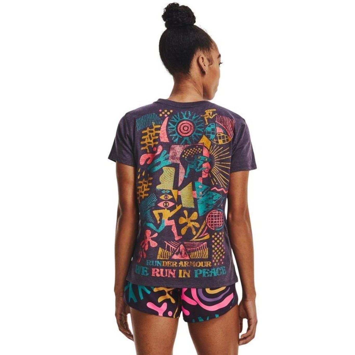 Camiseta Under Armour In Peace Ss Tee - Feminina - Foto 1