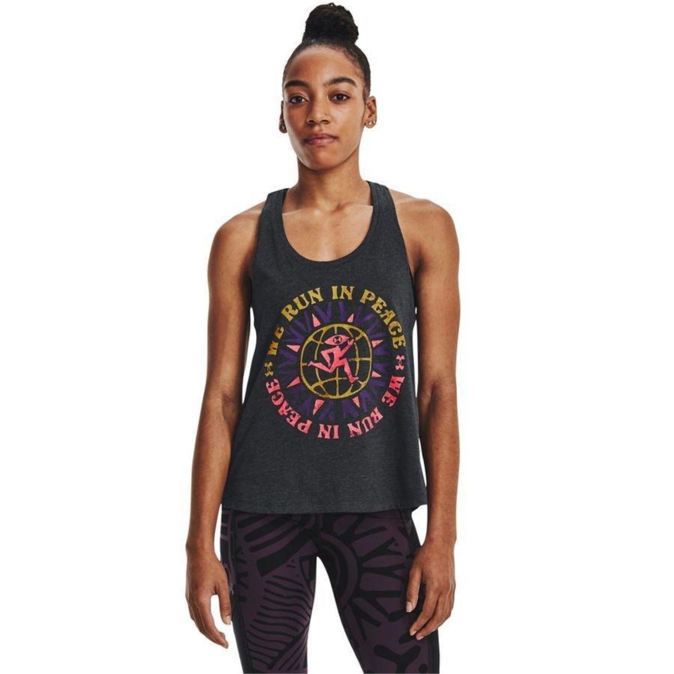 Camiseta Regata Under Armour Run In Peace Tank - Feminina - Foto 1