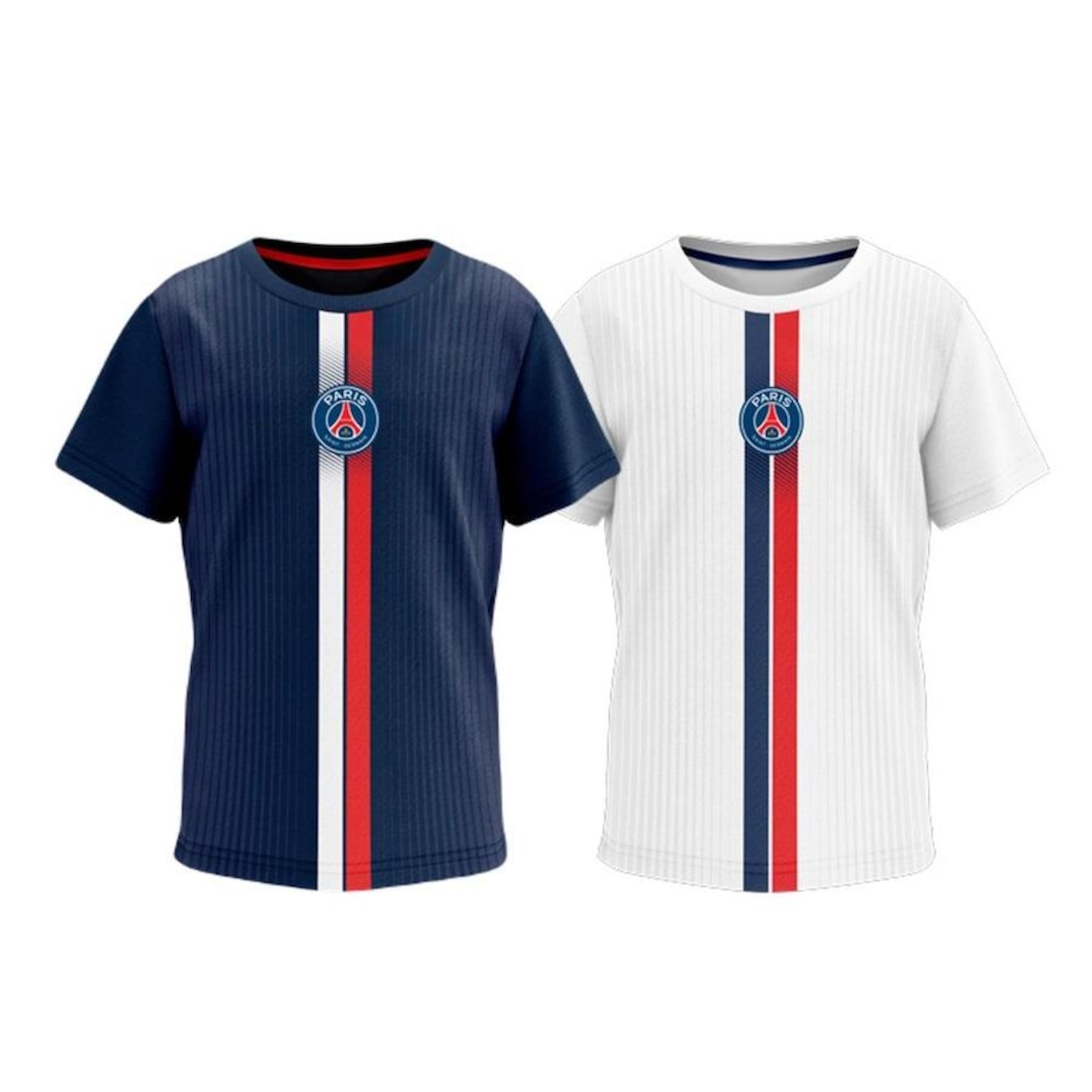 Kit Camisa Psg Oficial Braziline - 2 unidades - Infantil - Foto 1