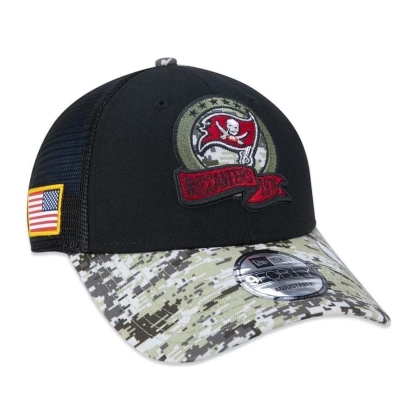 Boné New Era Tampa Bay Buccaneers 940 Salute To Service - Snapback - Adulto - Foto 1