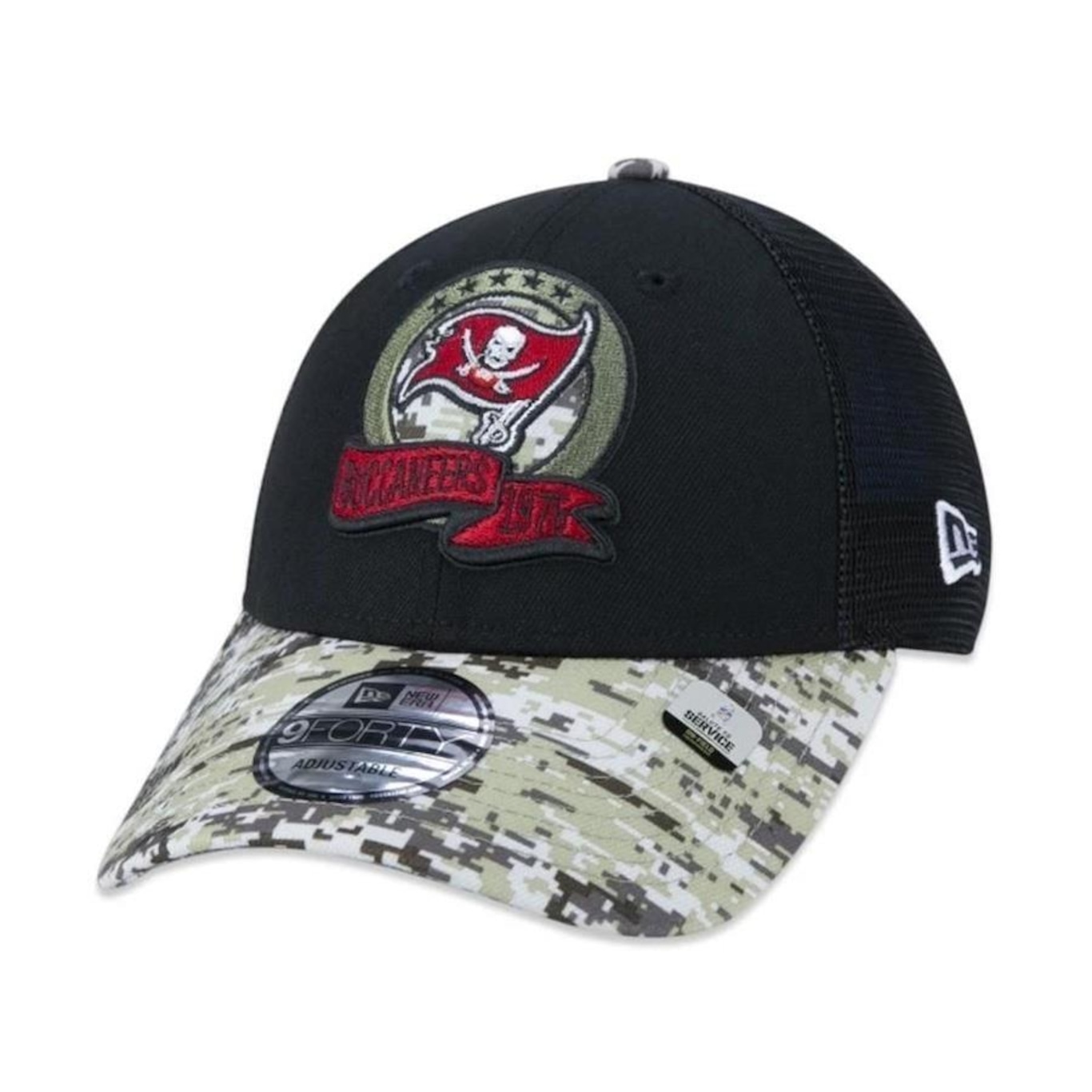 Boné New Era Tampa Bay Buccaneers 940 Salute To Service - Snapback - Adulto - Foto 3