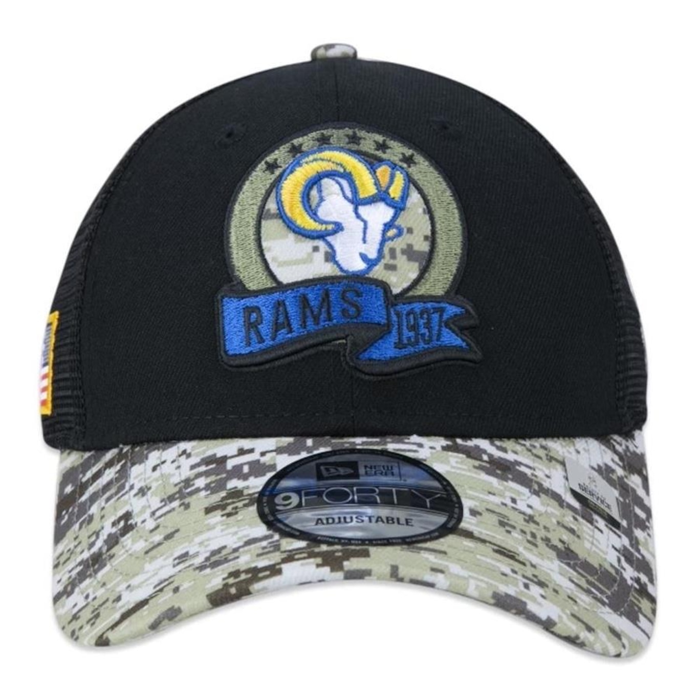 Boné New Era Los Angeles Rams 940 To Service 2022 Trucker - Foto 4