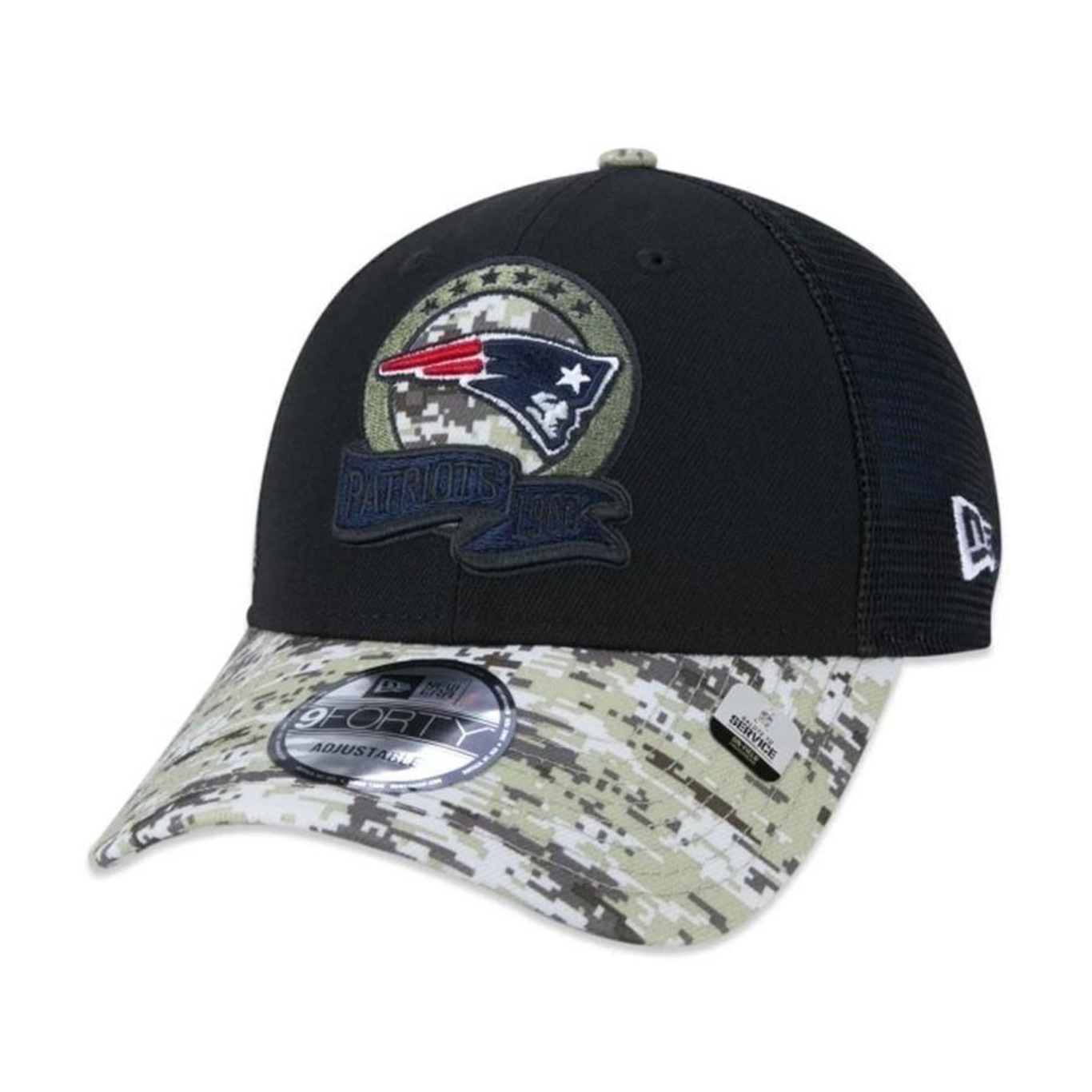 Boné New Era New England Patriots 940 Salute To Service - Snapback - Adulto - Foto 4