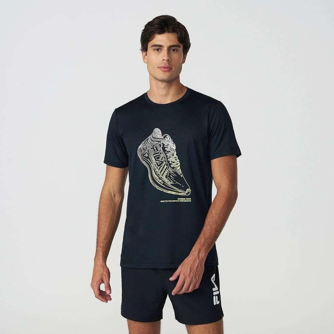 Camiseta Fila Basic Run Print - Masculina - Foto 3