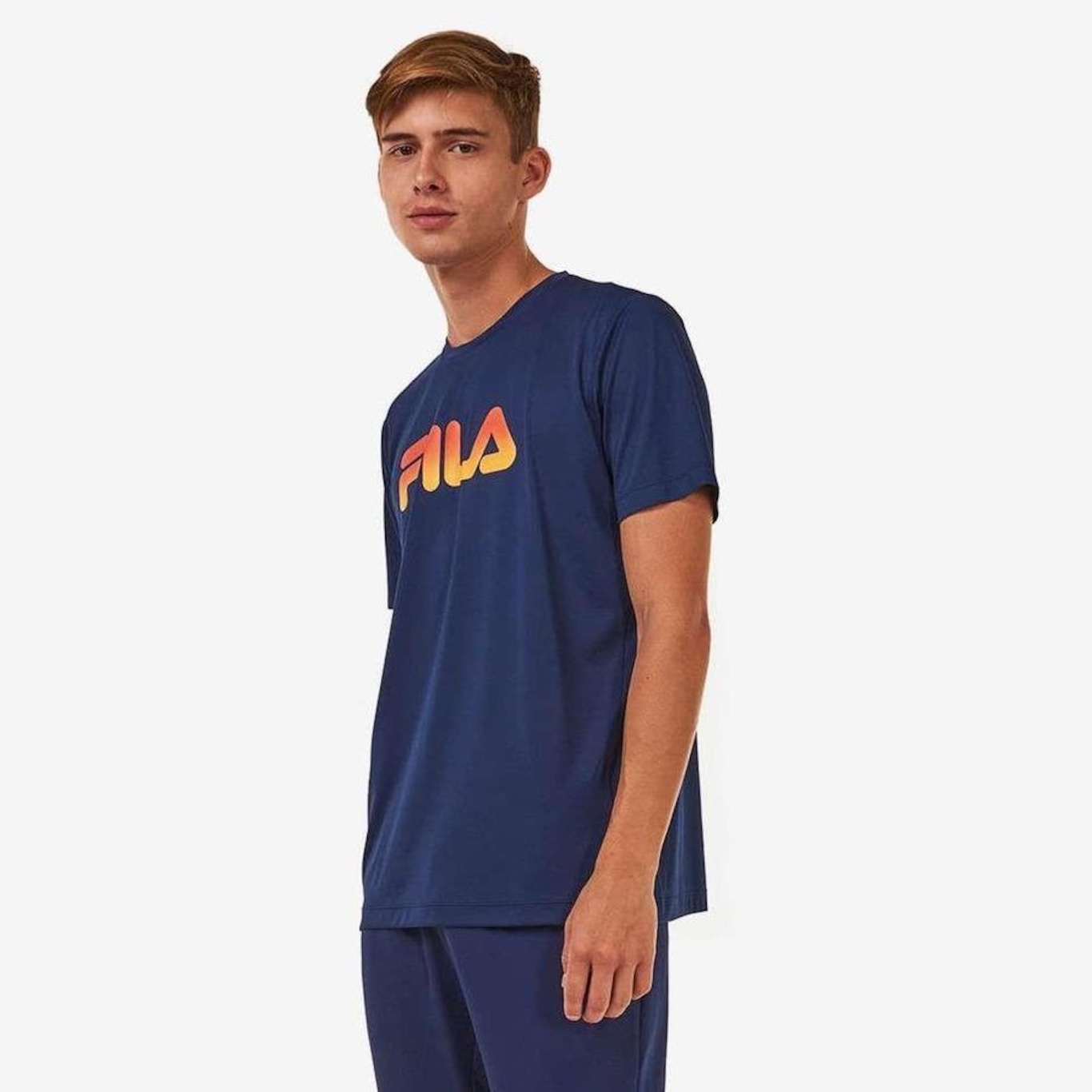 Camiseta Fila Basic Run Print - Masculina - Foto 1