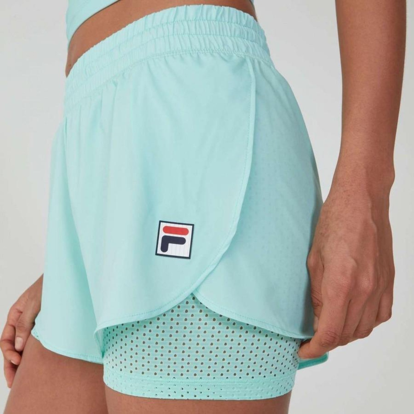 Shorts Fila Sand Duplo - Feminino - Foto 2