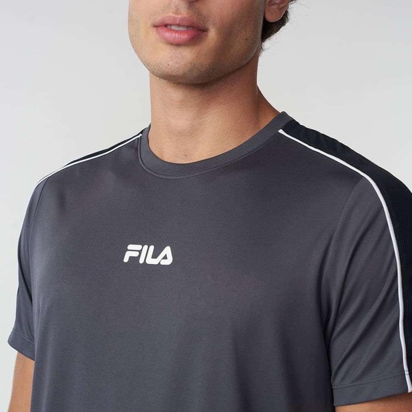 Camiseta Fila Linea Grid - Masculina - Foto 1