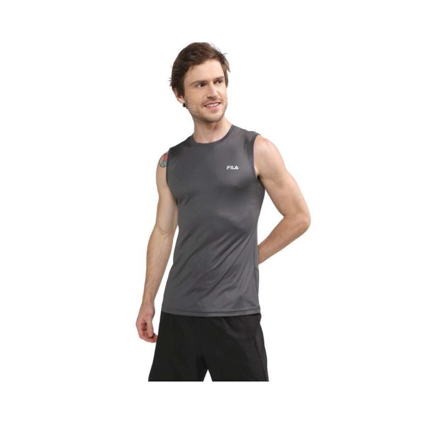 Camiseta Regata Masculina Fila Basic Sports - Foto 4