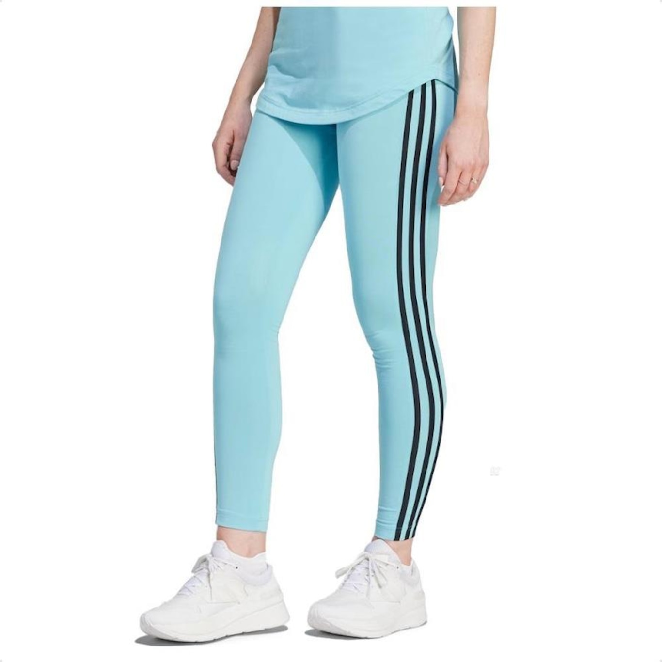 Calça Legging adidas Essentials 3-Stripes - Feminina - Foto 1