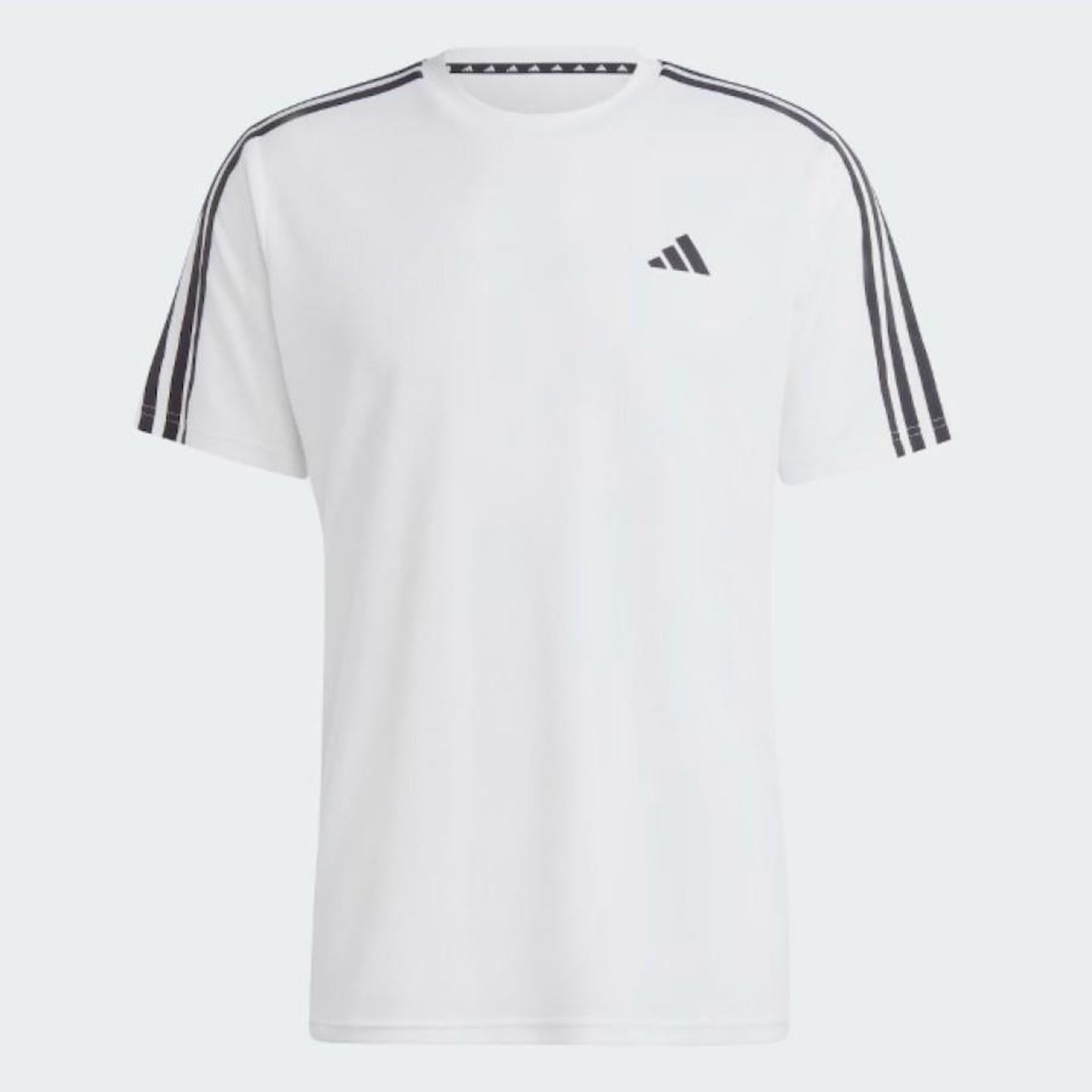 Camiseta Masculina adidas Manga Curta Essentials 3 Listras - Foto 3