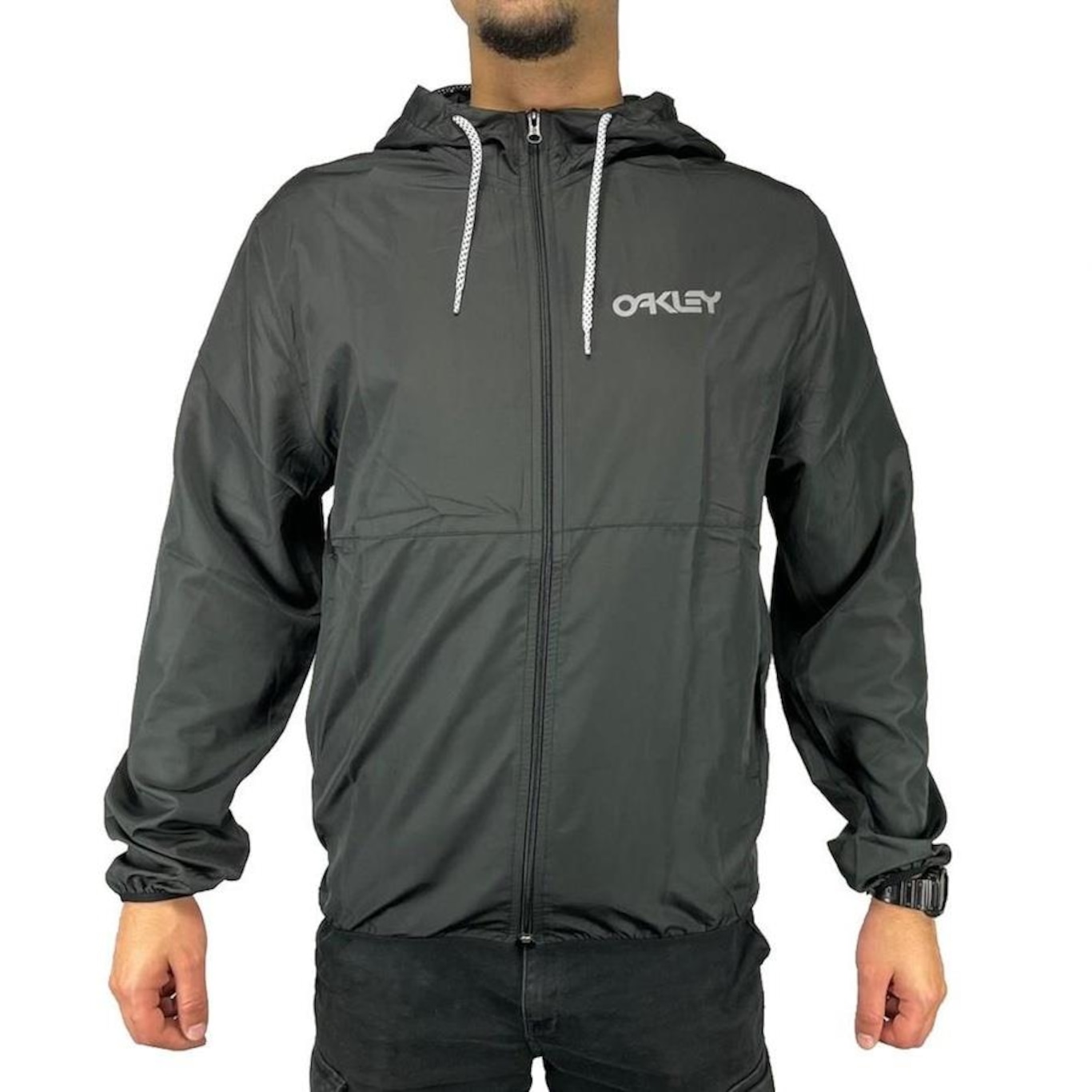 Jaqueta Corta Vento com Capuz Oakley B1B Packable Jacket - Masculina em ...