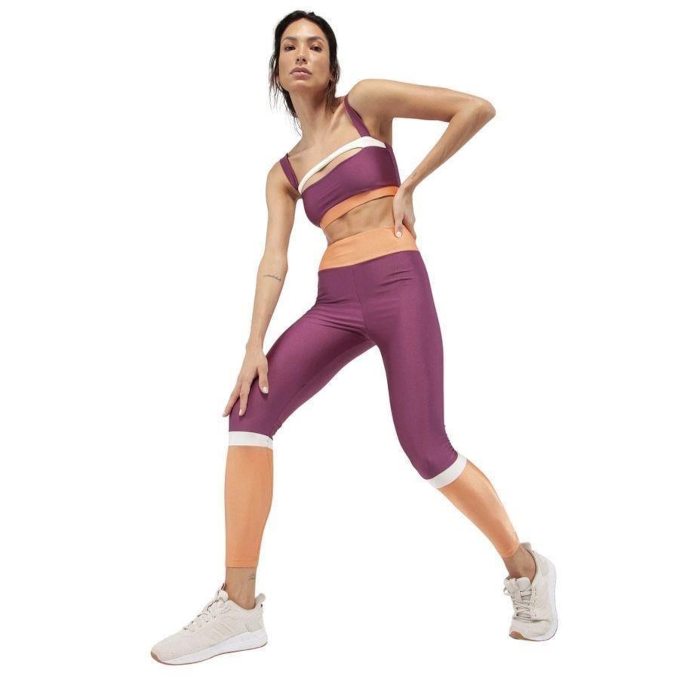 Calça Legging Lauf Titanium - Feminina - Foto 1