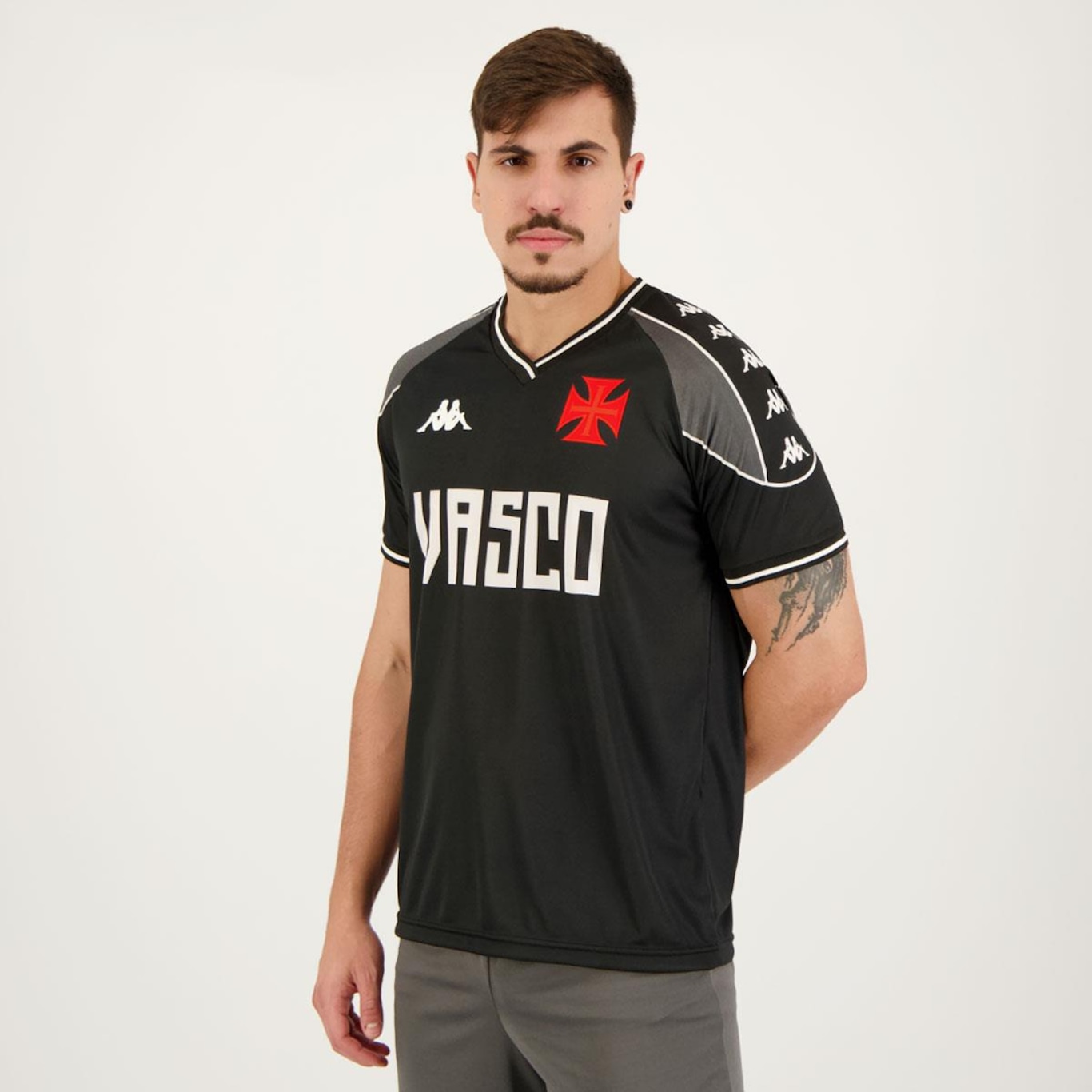 Camisa do Vasco Supporter 2023 Kappa - Masculina - Foto 2