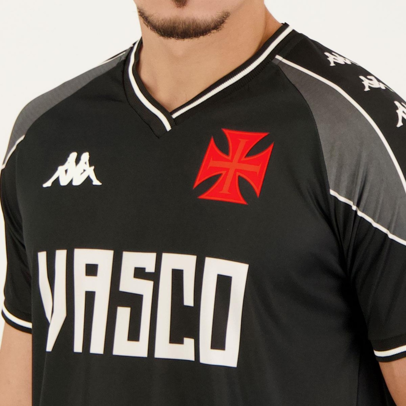 Camisa do Vasco Supporter 2023 Kappa - Masculina - Foto 4