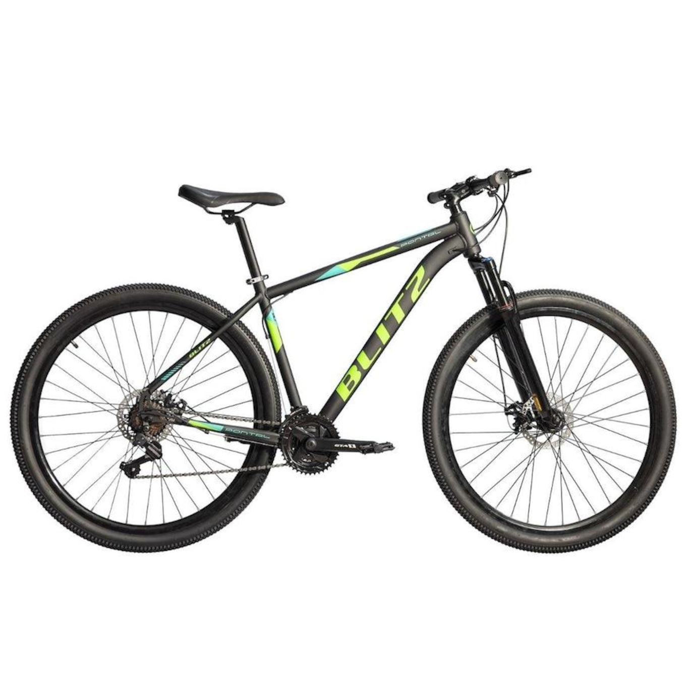 Bicicleta Aro 29 Blitz Pontal MTB Freio a Disco Câmbio Shimano 24V - Unissex - Foto 1