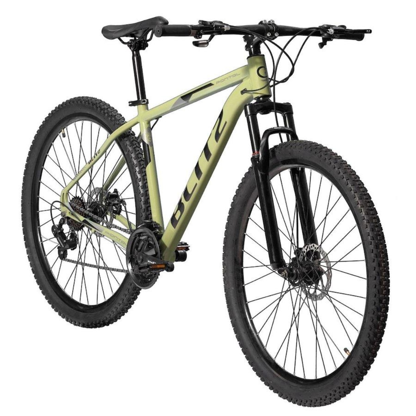 Bicicleta Aro 29 Blitz Pontal MTB Freio a Disco Câmbio Shimano 24V - Unissex - Foto 2