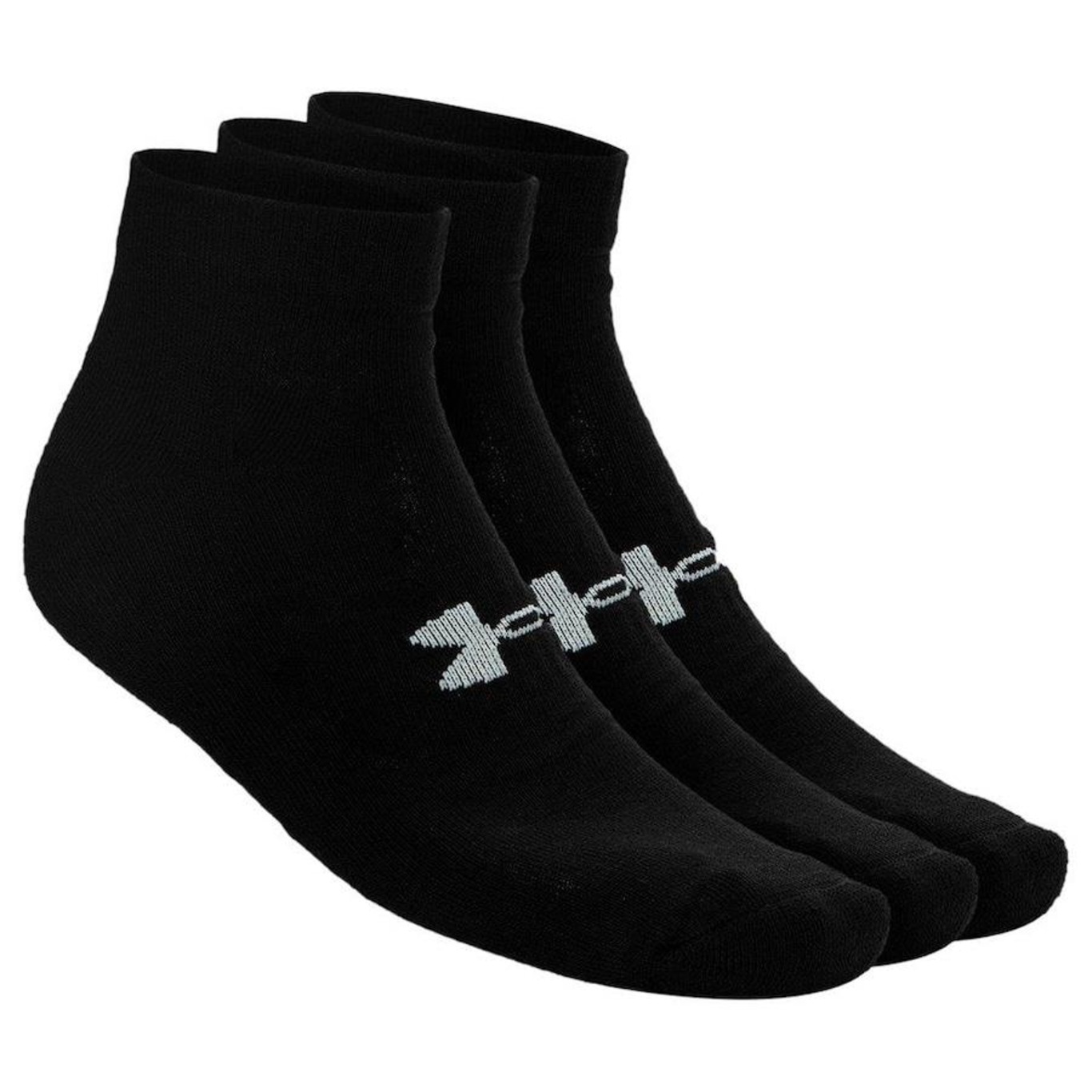 Meia Cano Baixo Under Armour Core Cotton com 3 Pares - Adulto - Foto 1