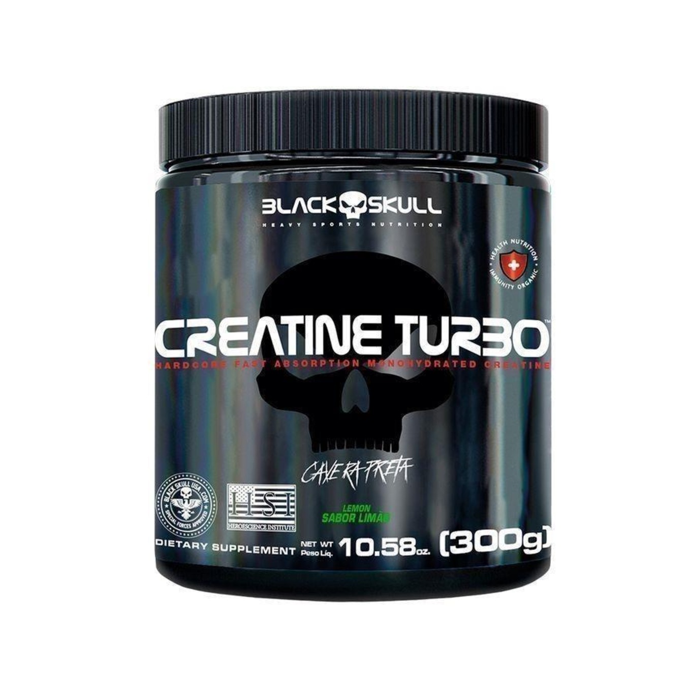 Creatina Turbo Black Skull - 300G - Foto 1