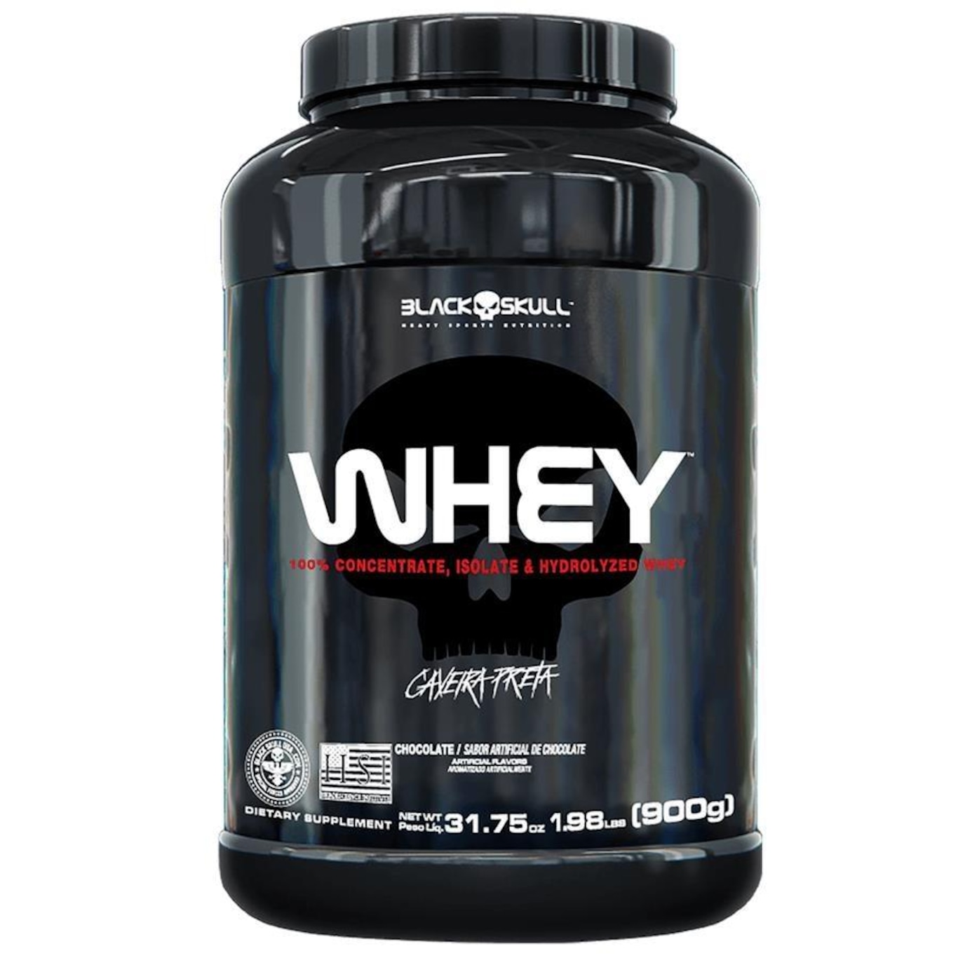 Whey Protein Black Skull - 900G - Chocolate - Foto 1