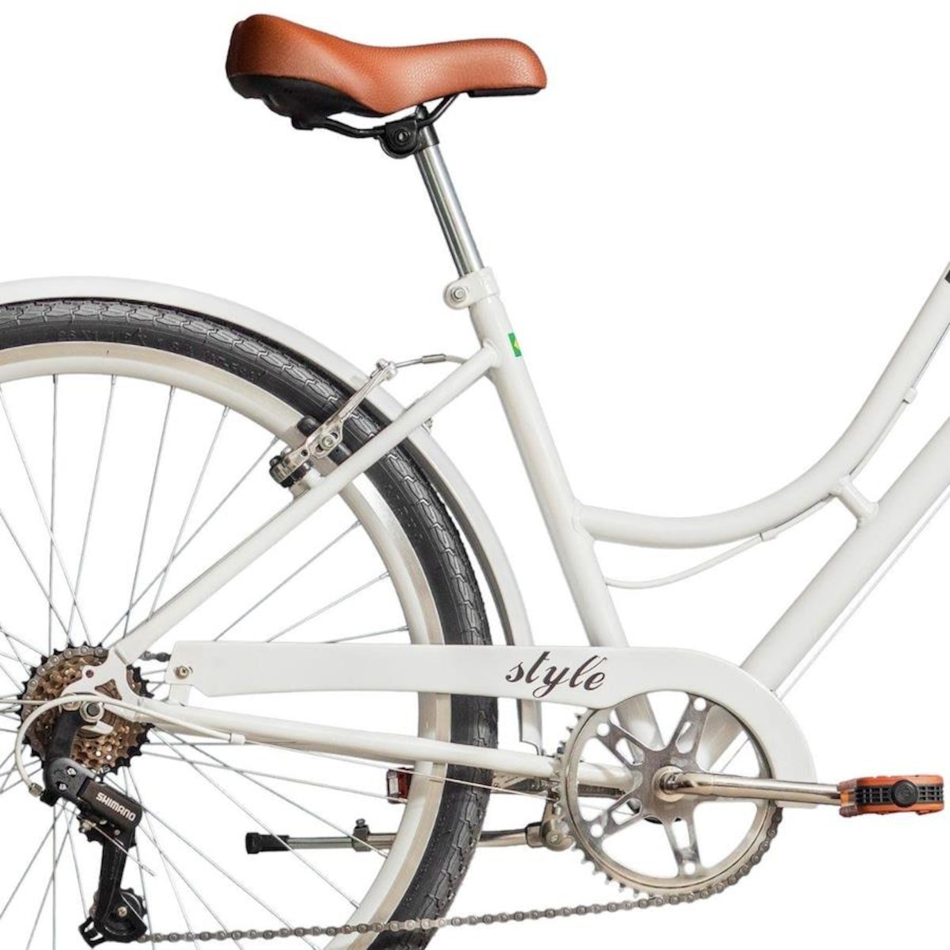 Bicicleta Aro 26 Blitz Vintage Retro Style - Freio V-Brake - Câmbio Shimano - Marcha 6V - Adulto - Foto 4