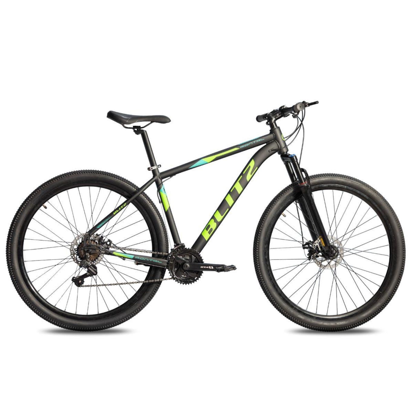 Bicicleta Aro 29 Blitz Pontal Mtb - Freio Hidraulico Trava K7 - Cambio Shimano - Marcha 24V - Adulto - Foto 1