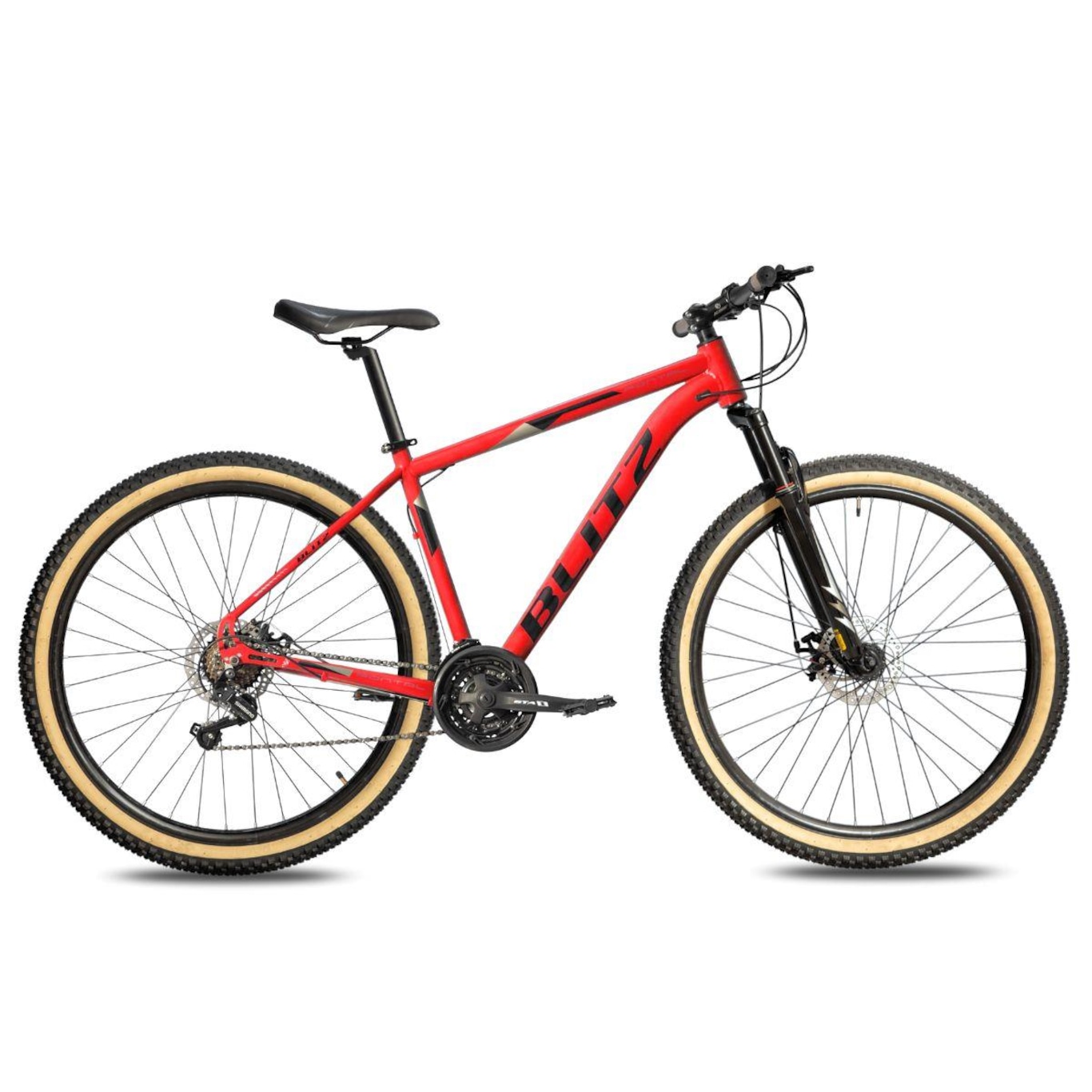 Bicicleta Aro 29 Blitz Pontal Mtb - Freio Hidraulico Trava K7 - Cambio Shimano - Marcha 24V - Adulto - Foto 1