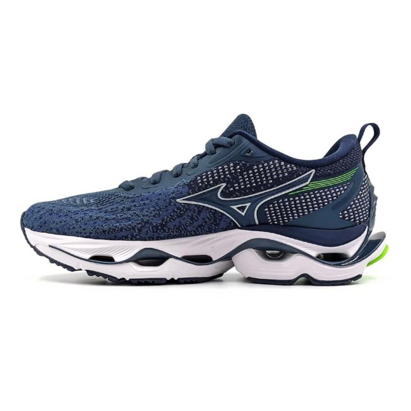 Kit Tênis Mizuno Wave Stratos + 3 Pares de Meias - Masculino - Foto 4