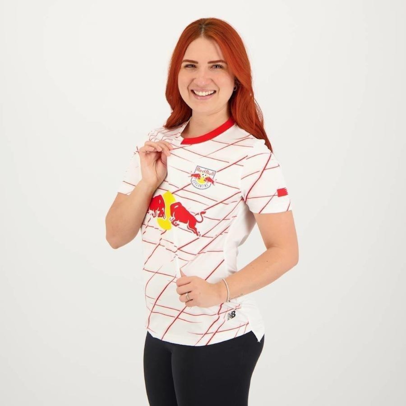 Camisa 1 Rb Bragantino 2023 New Balance - Feminina - Foto 5