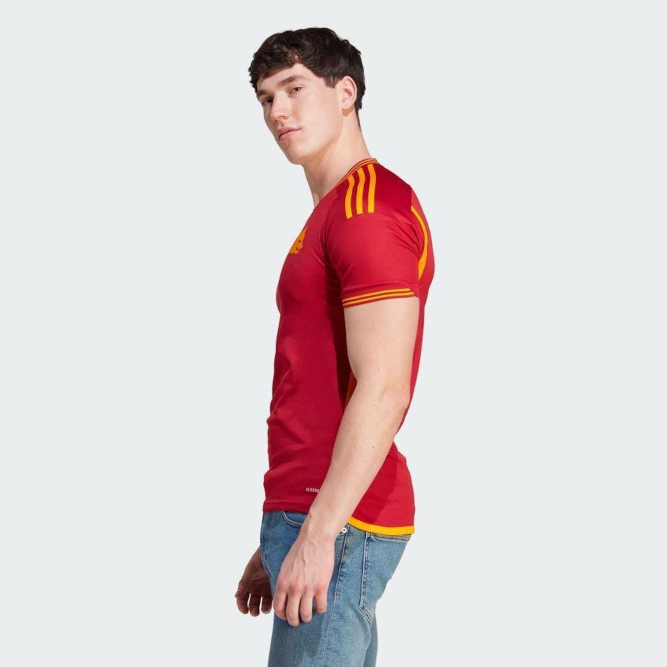 Camisa 1 As Roma 23/24 adidas - Masculina - Foto 2