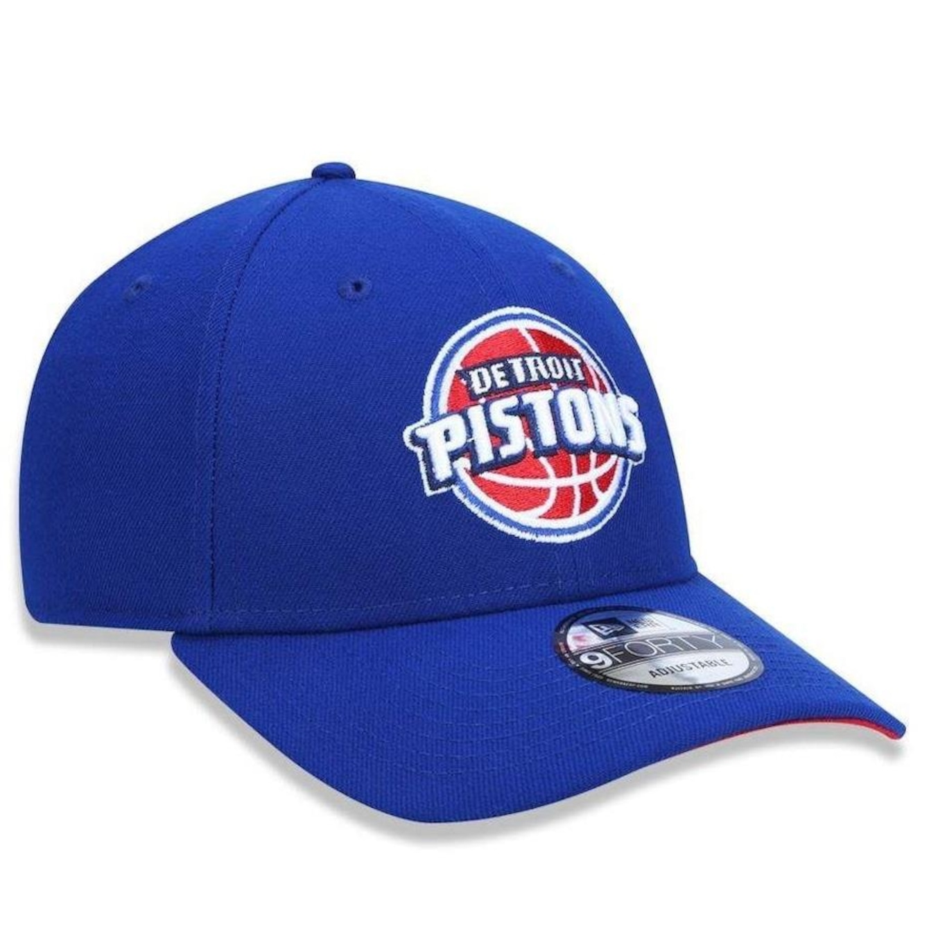 Boné Aba Curva New Era 9Forty Detroit Pistons Primary - Snapback - Adulto - Foto 1