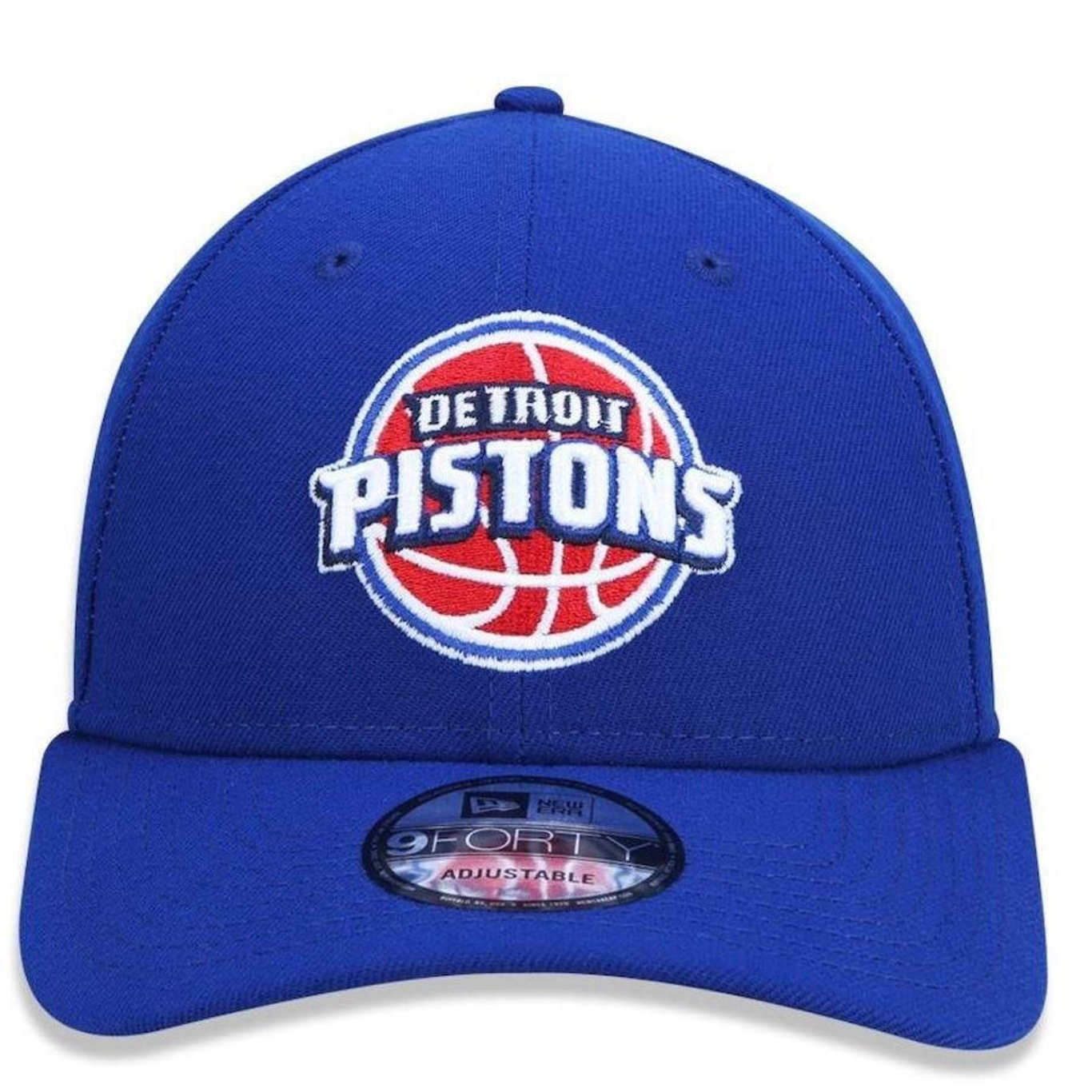 Boné Aba Curva New Era 9Forty Detroit Pistons Primary - Snapback - Adulto - Foto 2