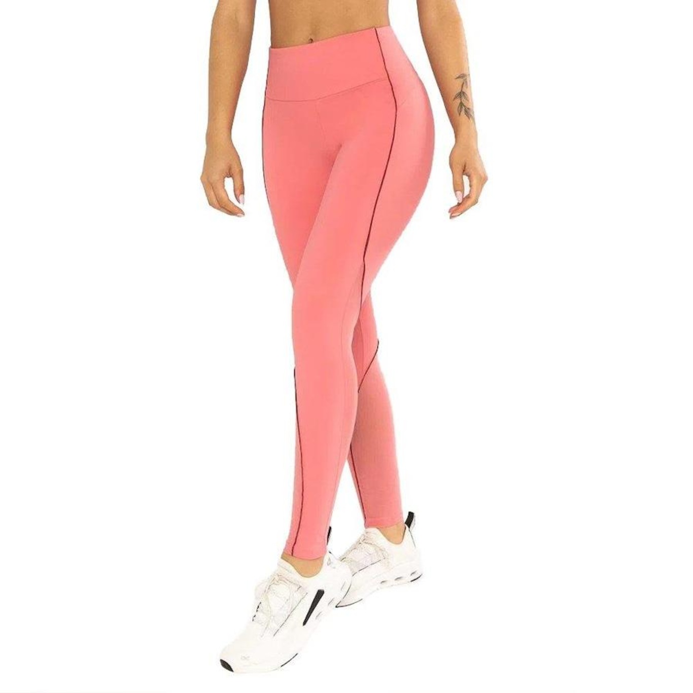 Calça Legging Alto Giro Hyper Recortes - Feminina - Foto 1