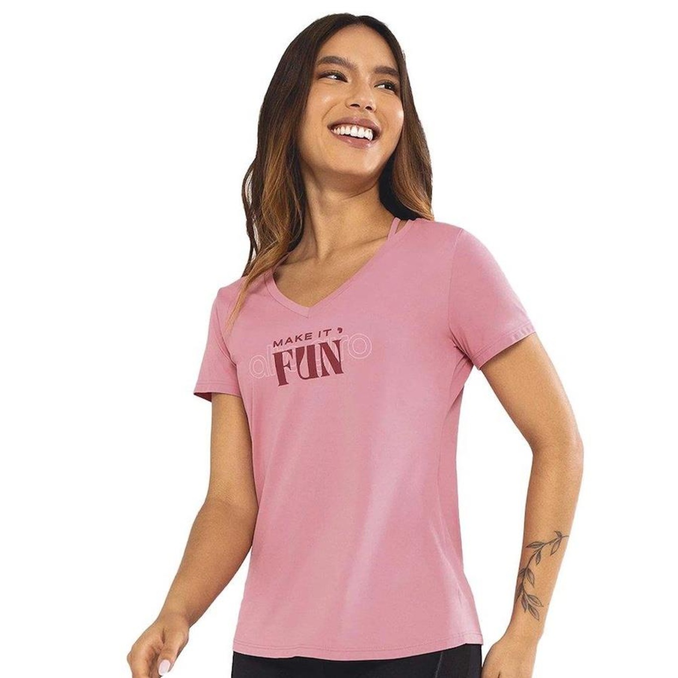 Camiseta Alto Giro Make It Fun - Feminina - Foto 1