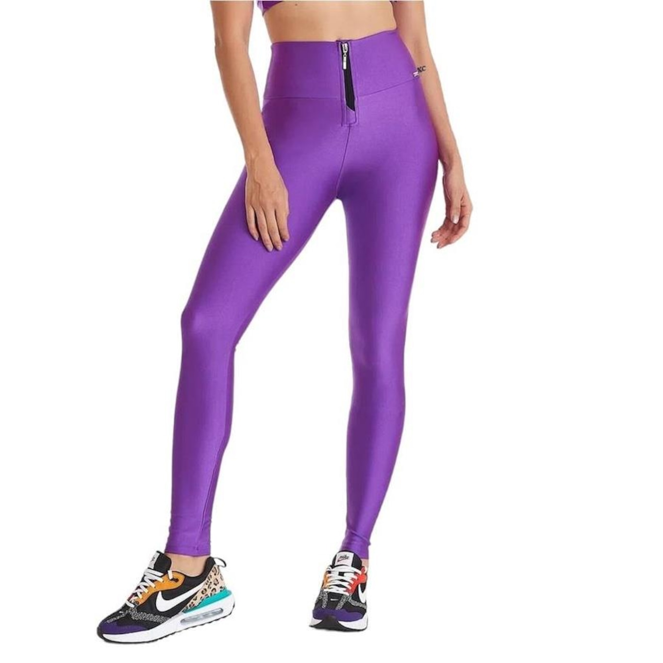 Calça Legging Cajubrasil Com Zíper Classic - Feminina - Foto 1