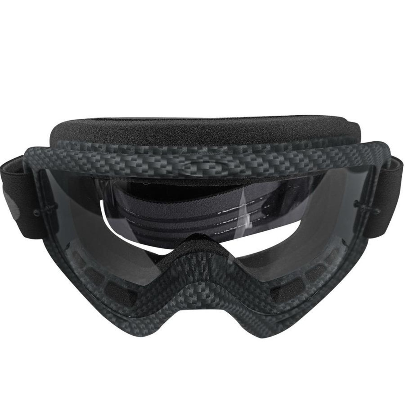 Óculos para Ciclismo Oakley Goggle O Frame Mx Carbon Fiber Lente Clear - Adulto - Foto 1