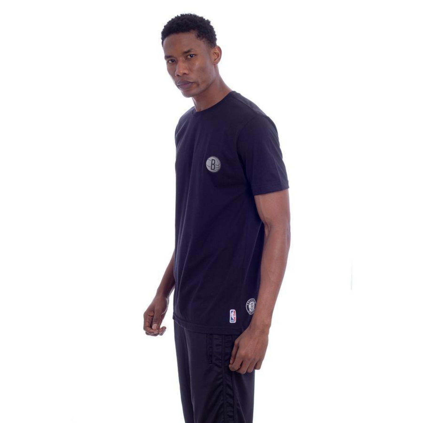 Camiseta NBA Estampada Brooklyn Nets Casual - Masculina - Foto 1