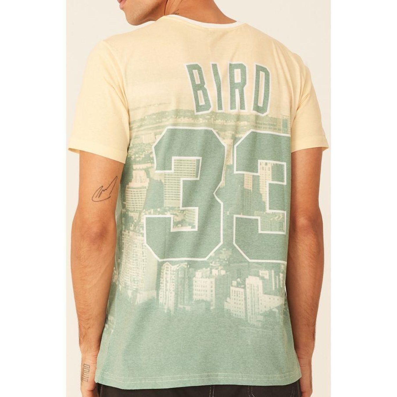 Camiseta Mitchell & Ness Estampada City Pride Boston Celtics Larry Bird - Masculina - Foto 3