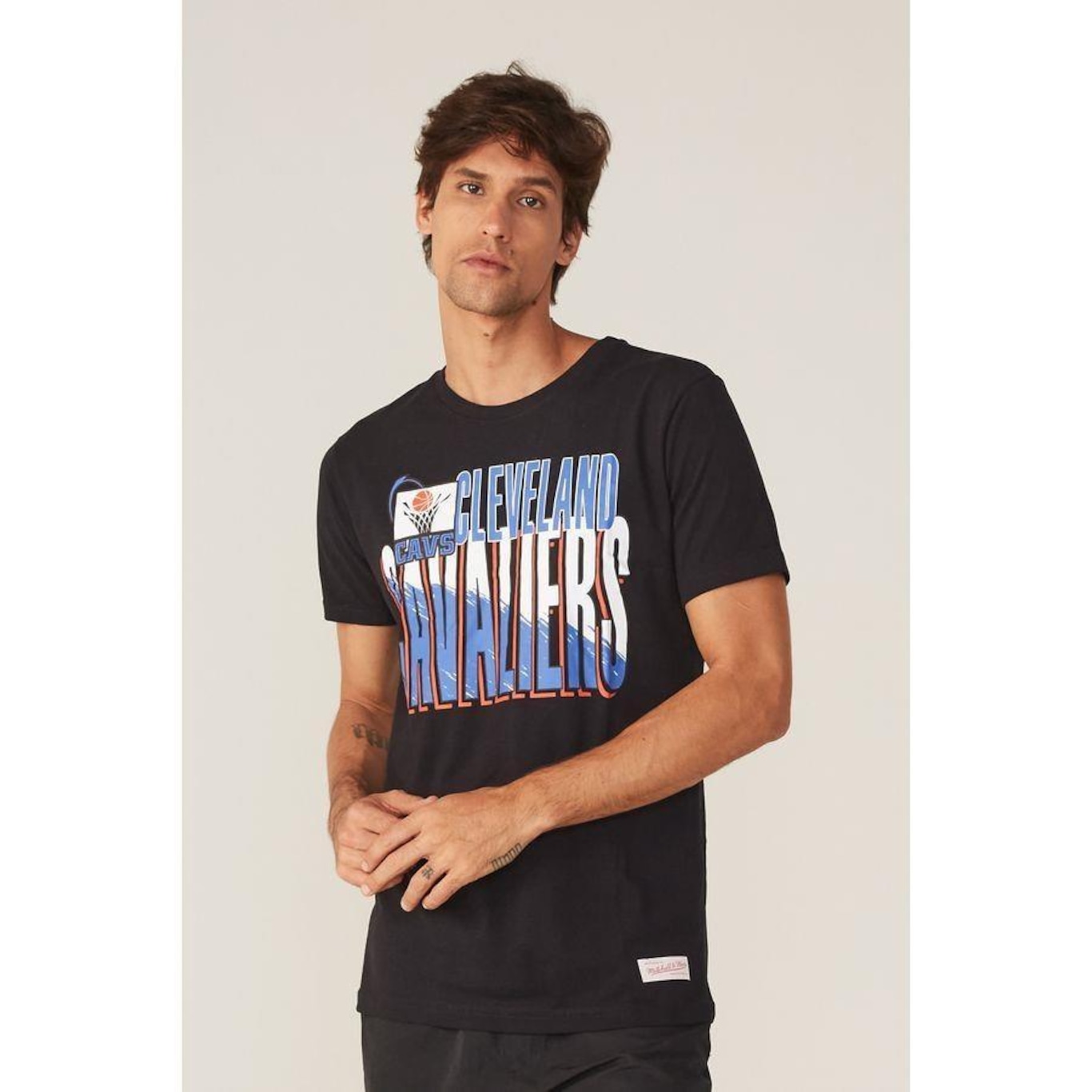 Camiseta Mitchell & Ness Estampada Scribble Fill Cleveland Cavaliers - Masculina - Foto 3