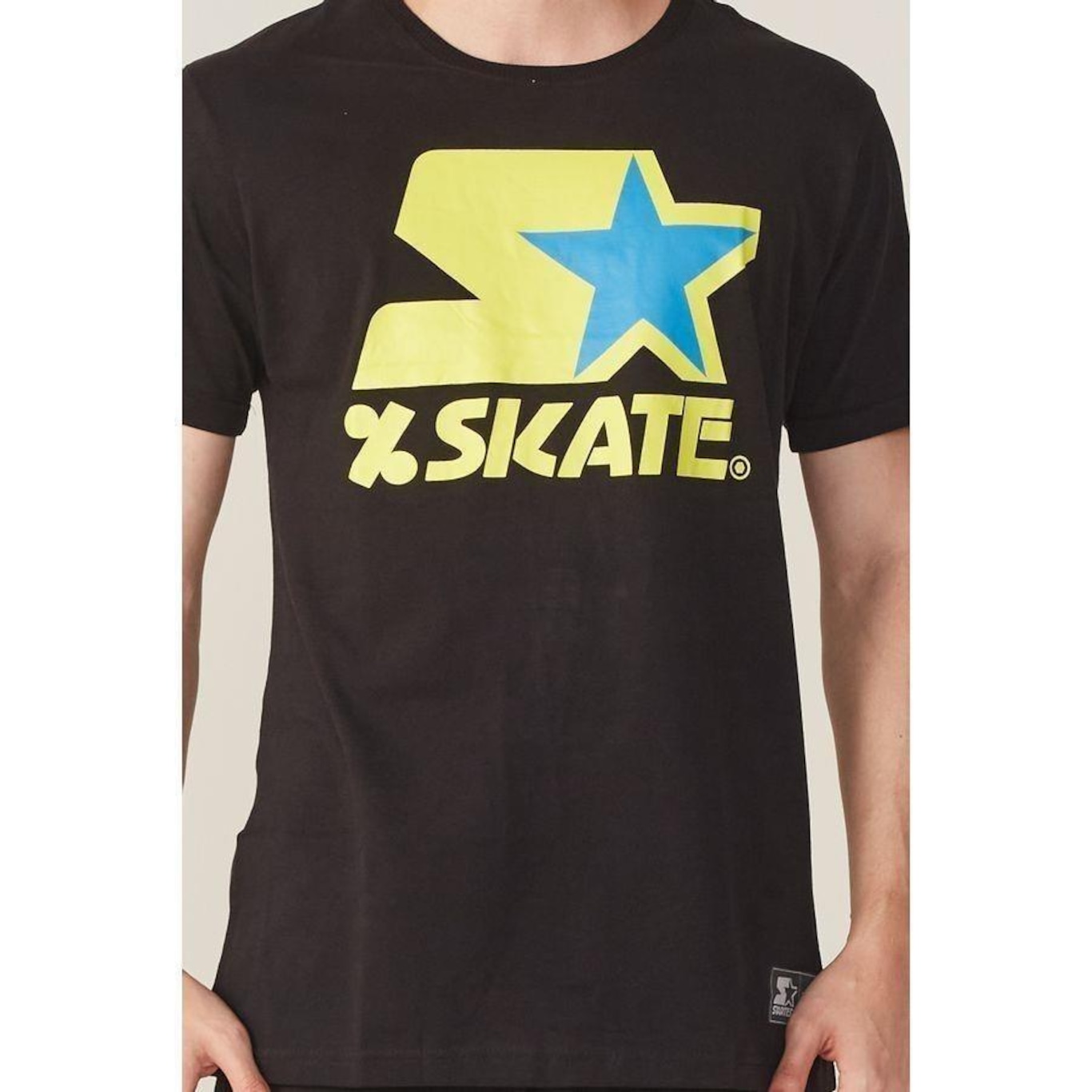 Camiseta Starter Estampada Collab Cemporcento Skate Preta - Masculino - Foto 2