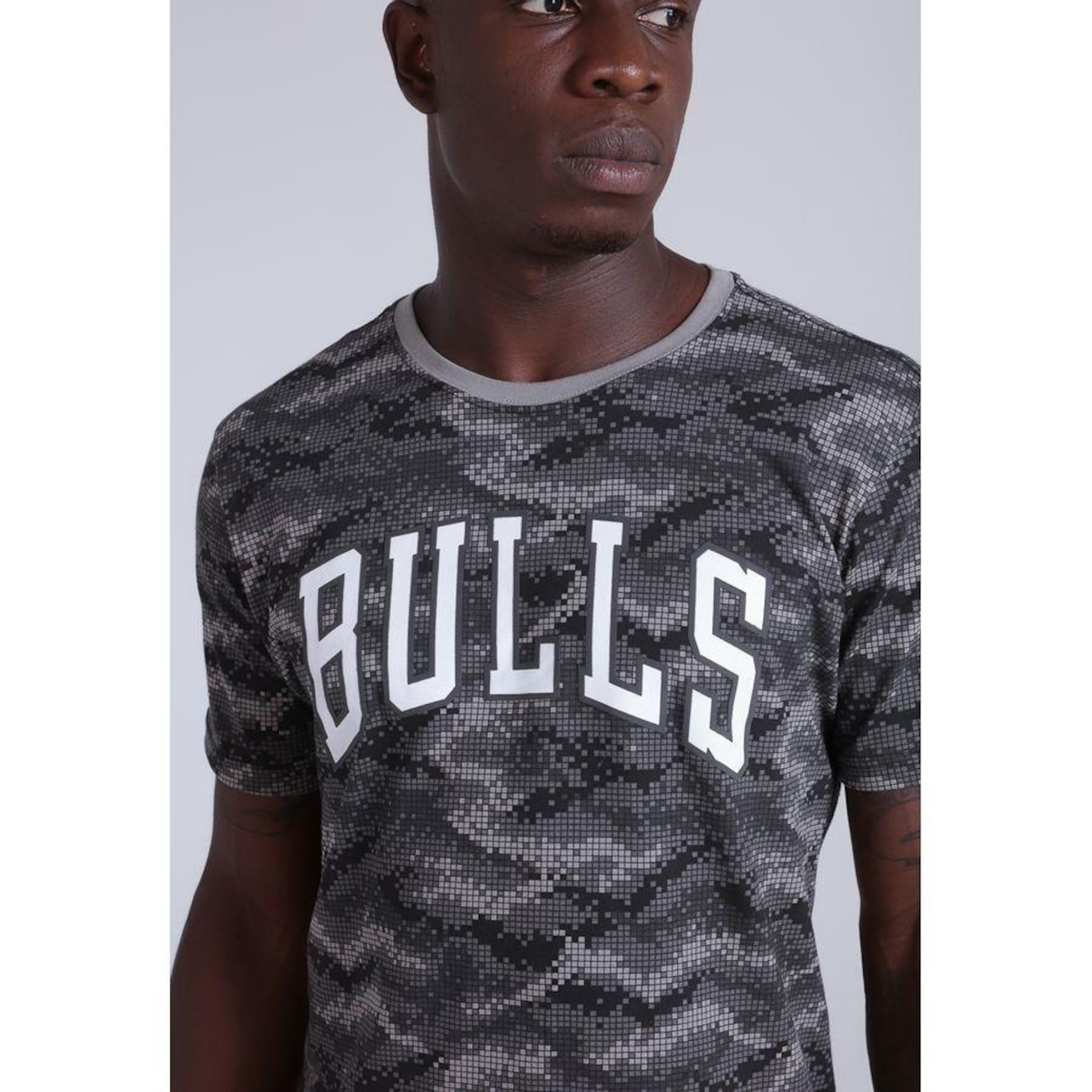 Camiseta NBA Estampada Chicago Bulls Casual - Masculina - Foto 4