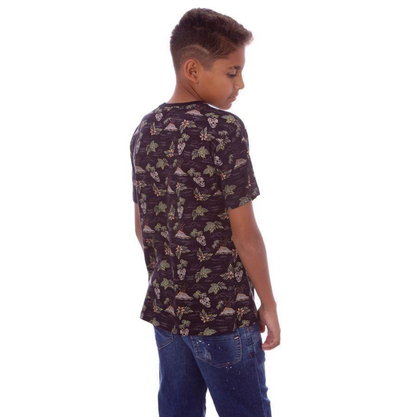 Camiseta HD Especial Estampada Island - Infantil - Foto 2