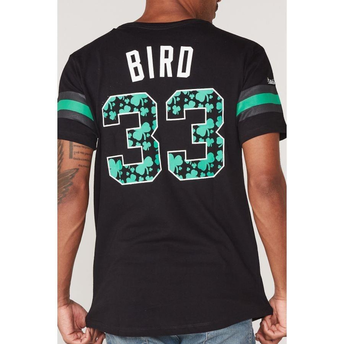 Camiseta Mitchell & Ness Especial Boston Celtics Larry Bird - Masculina - Foto 4