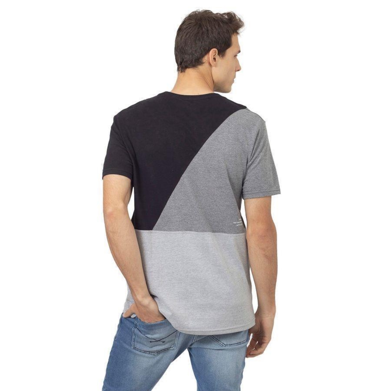 Camiseta Starter Especial Com Recortes Black Label Preta - Masculino - Foto 3