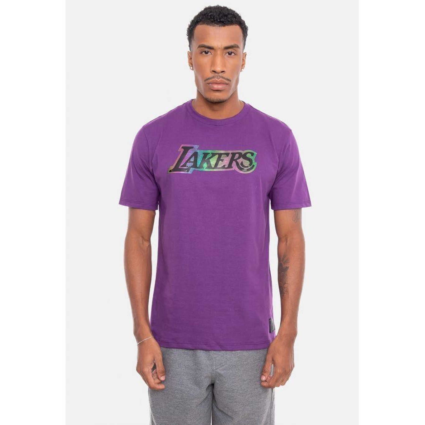 Camiseta NBA Holographic Los Angeles Lakers - Masculina - Foto 1